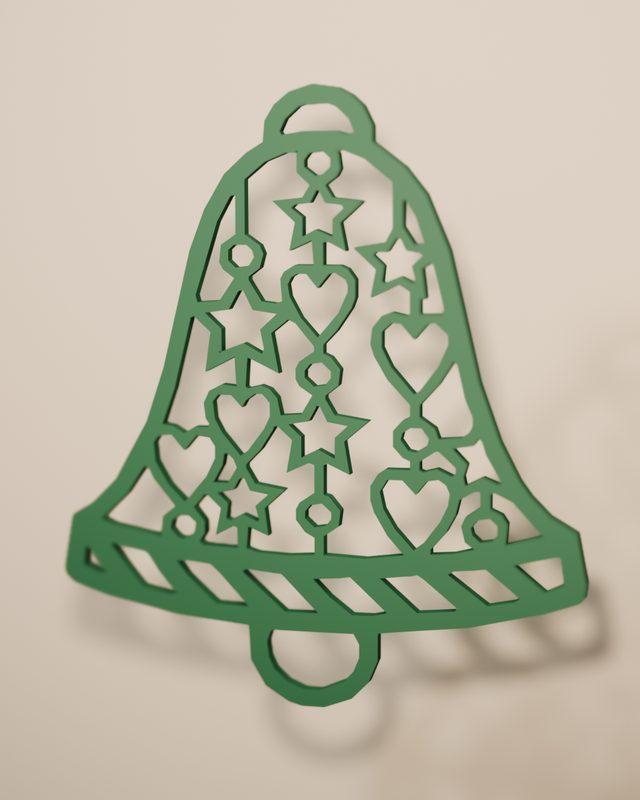 Campana de filigrana verde