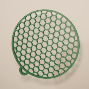 Bola Panal de filigrana en color verde abeto, adorno navideño para colgar