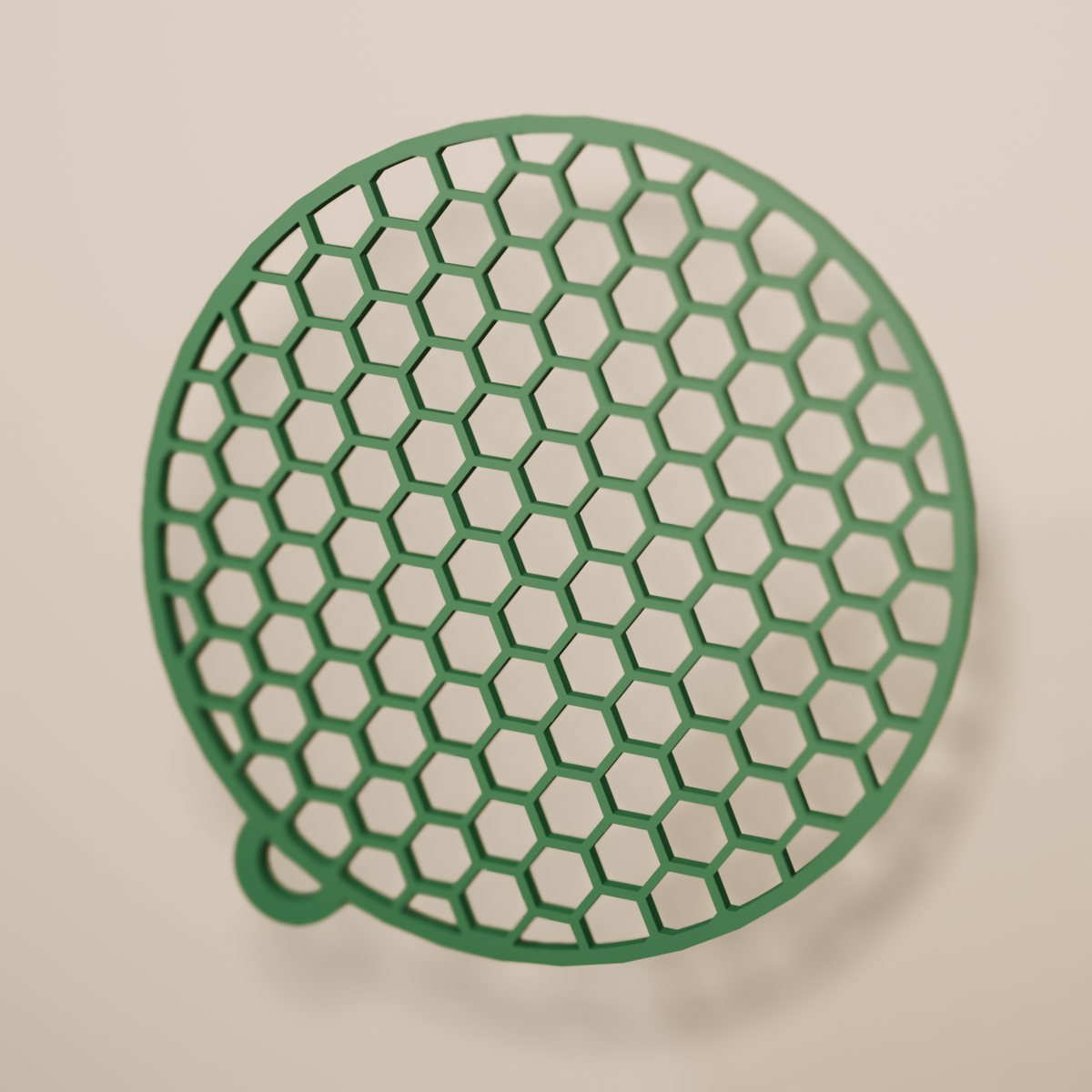 Bola Panal de filigrana en color verde abeto, adorno navideño para colgar