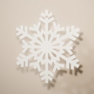 Copo Cristal de filigrana en color blanco nieve, adorno navideño para colgar