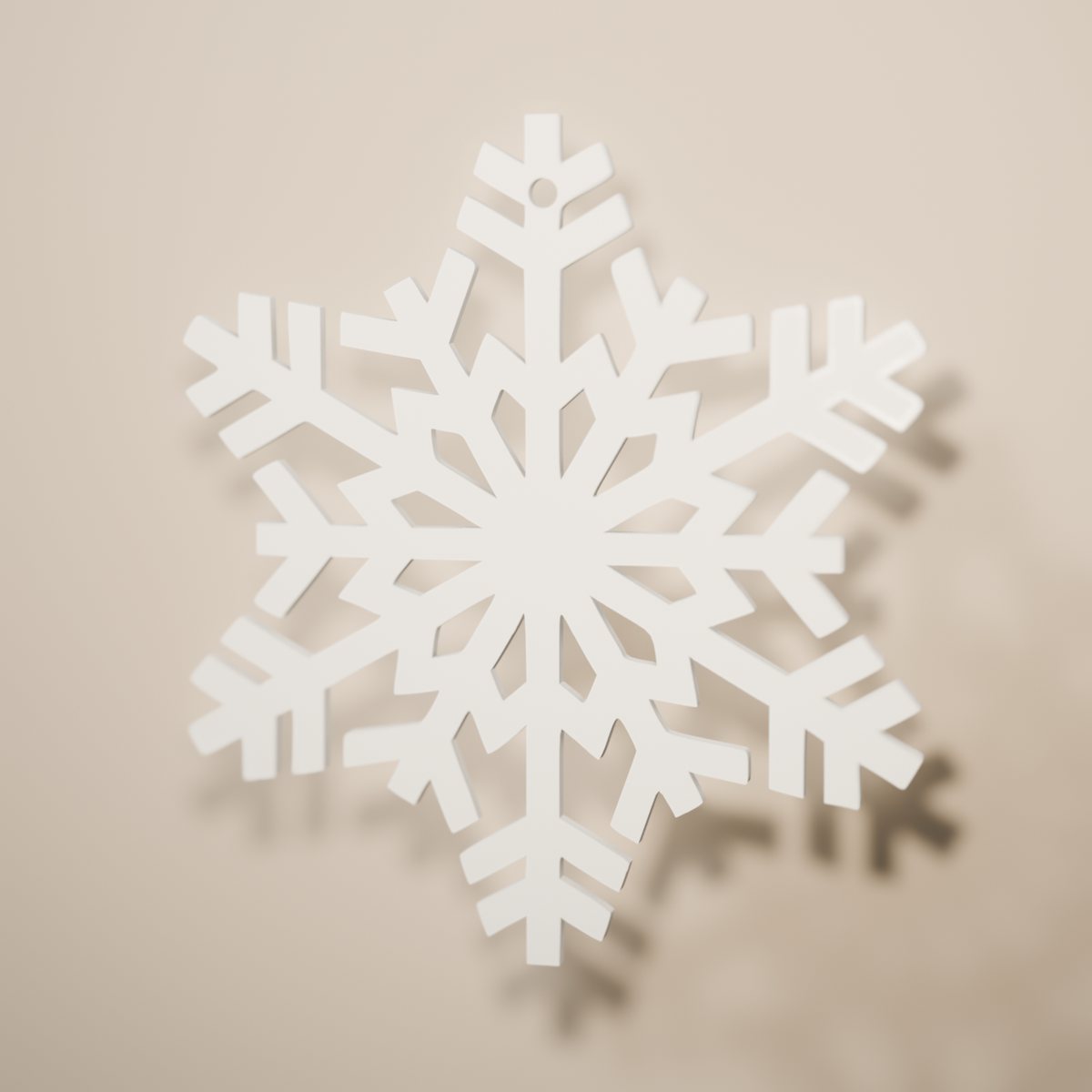 Copo Cristal de filigrana en color blanco nieve, adorno navideño para colgar